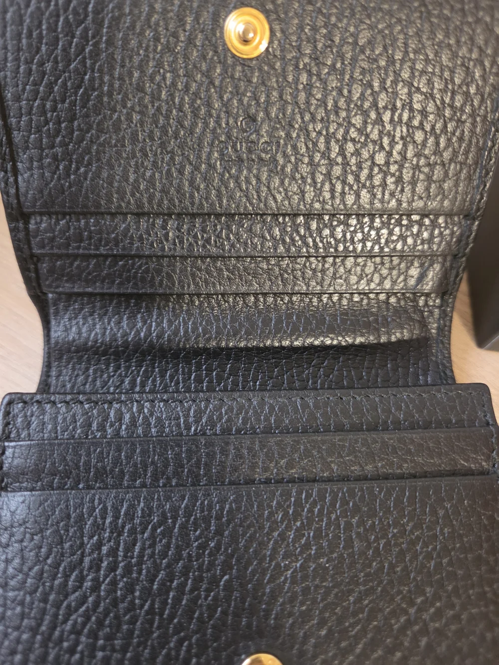 Gucci GG Marmont wallet Black color